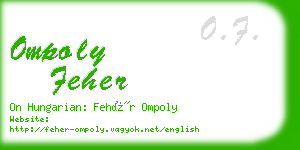 ompoly feher business card
